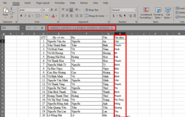 Nắm trọn cách sử dụng hàm MID để lấy chuỗi ký tự trong Excel